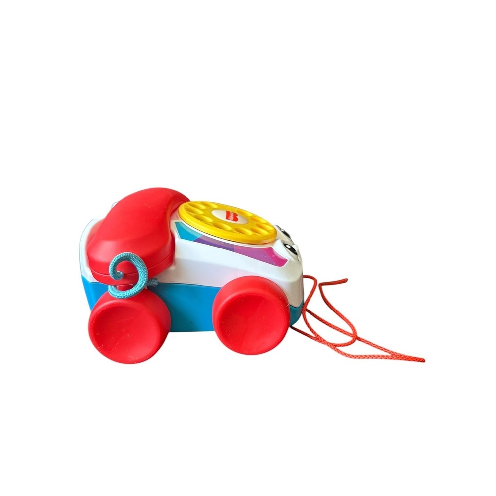 Fisher Price Chatter Telephone Pull Toy Phone Rainbow Dial Kids Toy - Picture 3 of 6
